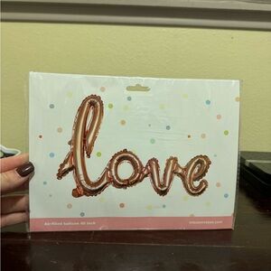 Love Balloon Foil Rosegold 40" Air Filled! Pink Party Banner Wedding Engagement